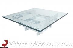 Paul Mayen Paul Mayen for Habitat Mid Century Chrome and Glass Coffee Table - 3694013