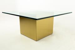 Paul Mayen Style Mid Century Brass and Glass Side End Table - 1870532