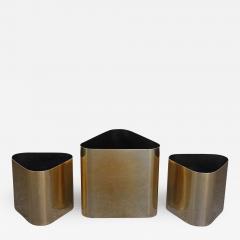 Paul Mayen Trio of Aluminum Triangular Planters by Paul Mayen for Habitat - 2804552