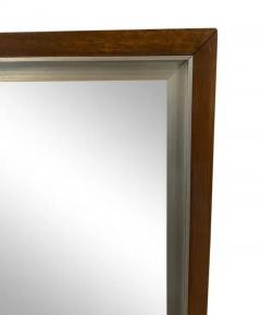 Paul McCobb 1950s Paul McCobb for Calvin Linear Group Wall Mirror Walnut Aluminum 34 x36  - 4003360