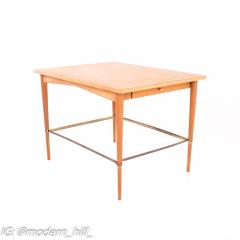Paul McCobb Connoisseur Mid Century Maple and Brass Side End Tables - 1871211