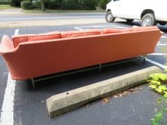 Paul McCobb Elegant Paul McCobb Style Brass Base Sofa Mid Century Modern - 1138723