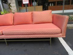 Paul McCobb Elegant Paul McCobb Style Brass Base Sofa Mid Century Modern - 1138728