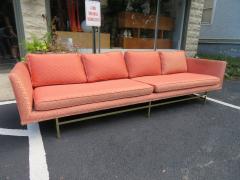 Paul McCobb Elegant Paul McCobb Style Brass Base Sofa Mid Century Modern - 1138732