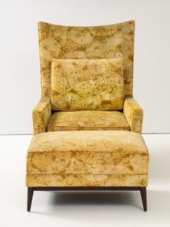 Paul McCobb Large Wing Chair and Ottoman by Paul McCobb - 3867977