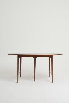 Paul McCobb Mid Century Brass Mounted Mahogany Extending Dining Table by Paul McCobb - 2449199