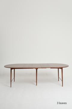 Paul McCobb Mid Century Brass Mounted Mahogany Extending Dining Table by Paul McCobb - 2449205