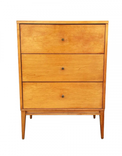 Paul McCobb Mid Century Modern Small Dresser or Tall Night Stand by Paul McCobb in Maple - 2547846