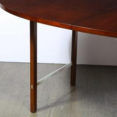 Paul McCobb Mid Century Walnut Aluminum Dining Table by Paul McCobb for Calvin Furniture - 2143799