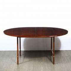 Paul McCobb Mid Century Walnut Aluminum Dining Table by Paul McCobb for Calvin Furniture - 2143835