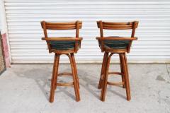 Paul McCobb Midcentury Paul Frankl Style Stools with Swivel - 3120110