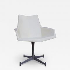 Paul McCobb Origami Armchair on Swiveling Pedestal Base by Paul McCobb for St John - 2451531