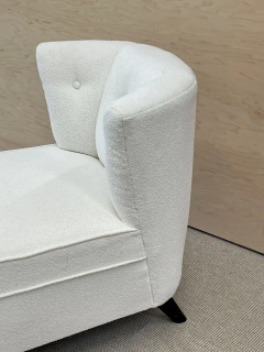 Paul McCobb Pair Mid Century Modern Slipper Lounge Chairs American Boucl Pair Low Profie - 2488768