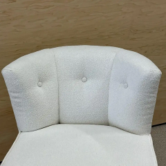 Paul McCobb Pair Mid Century Modern Slipper Lounge Chairs American Boucl Pair Low Profie - 2488772