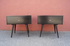 Paul McCobb Pair of Ebonized Planner Group Side Tables by Paul McCobb for Winchendon - 1433993