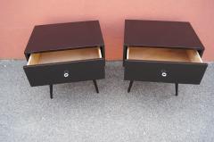 Paul McCobb Pair of Ebonized Planner Group Side Tables by Paul McCobb for Winchendon - 1433994