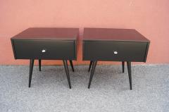 Paul McCobb Pair of Ebonized Planner Group Side Tables by Paul McCobb for Winchendon - 1433998