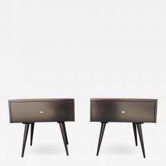 Paul McCobb Pair of Ebonized Planner Group Side Tables by Paul McCobb for Winchendon - 1448589