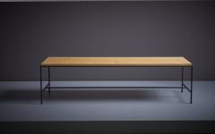 Paul McCobb Paul Cobb Coffee Planner Table in Black Iron and Solid Maple Top by Winchendon - 2965270