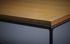 Paul McCobb Paul Cobb Coffee Planner Table in Black Iron and Solid Maple Top by Winchendon - 2965274