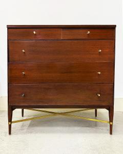 Paul McCobb Paul McCobb Calvin Mid century 5 Drawer Chest Brass Stretcher Labeled - 4522953