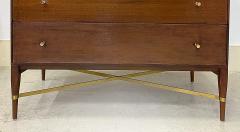 Paul McCobb Paul McCobb Calvin Mid century 5 Drawer Chest Brass Stretcher Labeled - 4523002