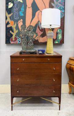 Paul McCobb Paul McCobb Calvin Mid century 5 Drawer Chest Brass Stretcher Labeled - 4523030
