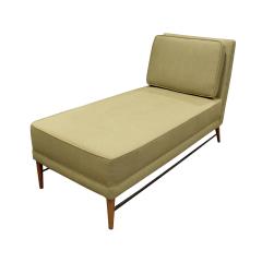 Paul McCobb Paul McCobb Chaise with Mahogany Legs and Brass Stretchers 1950s - 944335