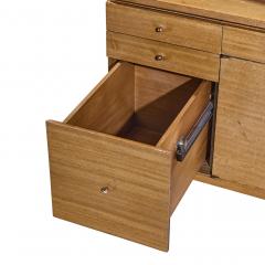 Paul McCobb Paul McCobb Connoisseur Collection Bleached Mahogany Cane Secretary Bar Cabinet - 4480542