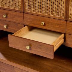 Paul McCobb Paul McCobb Connoisseur Collection Mahogany and Cane Secretary Bar Cabinet - 4319830