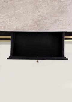 Paul McCobb Paul McCobb Console Solid Brass with Travertine Top Irwin Collection - 4215557
