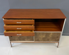Paul McCobb Paul McCobb Credenza for Calvin Furniture With 3 Drawers and 2 Sliding Doors - 2547842