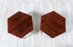 Paul McCobb Paul McCobb Delineator Hexagonal Rosewood Side Tables for Lane - 3363932
