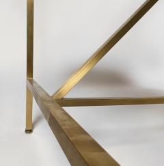 Paul McCobb Paul McCobb Desk Irwin Collection Calvin Travertine Marble Top Brass Mahogany - 2257497