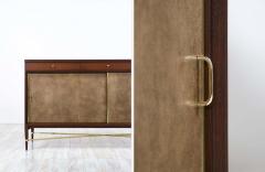 Paul McCobb Paul McCobb Irwin Collection Credenza Brass Accents Leather Calvin Furniture - 2284848