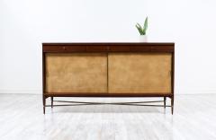 Paul McCobb Paul McCobb Irwin Collection Credenza with Leather Doors Brass Accents - 3310405