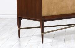 Paul McCobb Paul McCobb Irwin Collection Credenza with Leather Doors Brass Accents - 3310426