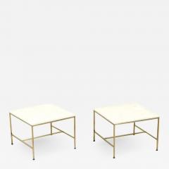 Paul McCobb Paul McCobb Irwin Collection Marble Brass Side Tables for Calvin Furniture - 2221733