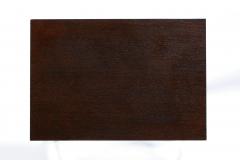 Paul McCobb Paul McCobb Mahogany Side Table with Brass X Cross Stretcher c 1950s - 4464770