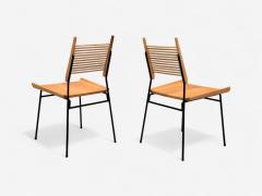 Paul McCobb Paul McCobb Maple Lacquered Iron Shovel Dining Chairs USA 1950s - 4413815