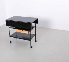 Paul McCobb Paul McCobb Maple or Black and Wrought Iron Bar Cart Planner Group - 564869