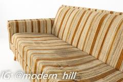 Paul McCobb Paul McCobb Mid Century Brown Striped Sofa - 1874410