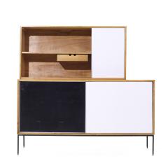 Paul McCobb Paul McCobb Mid Century Iron Base Credenza with Hutch - 3967077