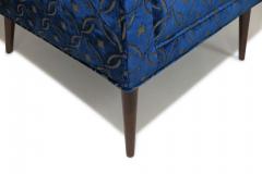 Paul McCobb Paul McCobb Mid century Upholstered Lounge Chair in a Blue Velvet - 4009557