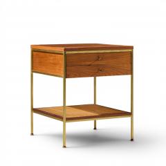 Paul McCobb Paul McCobb Model 8714 Mid Century Mahogany Brass and Cane Nightstands Pair - 4612921