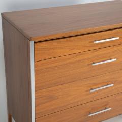 Paul McCobb Paul McCobb Pair of Bedside Chests In Walnut and Aluminum 1960s - 1923467