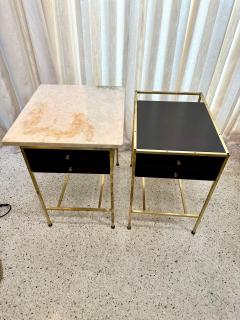 Paul McCobb Paul McCobb Side Tables 8712 with Original Marble Tops PAIR - 4641541
