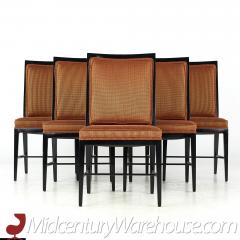 Paul McCobb Paul McCobb Style Mid Century Ebonized Dining Chairs Set of 6 - 3691796
