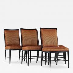 Paul McCobb Paul McCobb Style Mid Century Ebonized Dining Chairs Set of 6 - 3710393