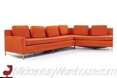 Paul McCobb Paul McCobb Style Rowe Mid Century Brass Sectional Sofa - 3504222